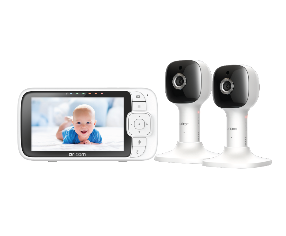 5″ Smart HD Nursery Pal Baby Monitor Twin Pack - Oricom New Zealand 