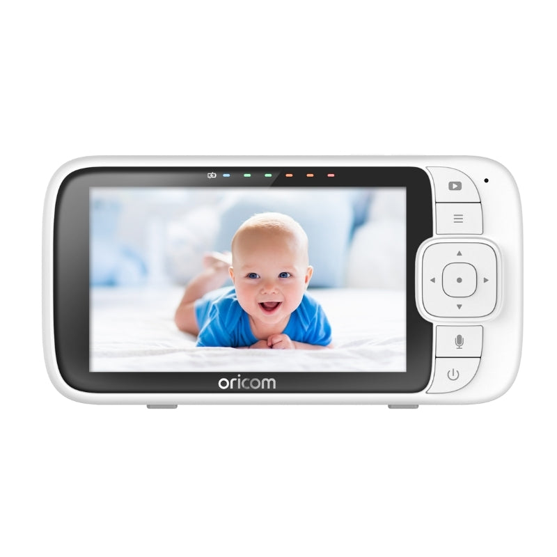 The Oricom OBH500 Smart 5″ WiFi Video Baby Monitor offers remote access to a smartphone to ensure you are able to stay close to your baby in the home, or while away. Utilise the feature-rich HubbleClub for Partners App to view comprehensive monitoring of your baby and experience true peace of mind.