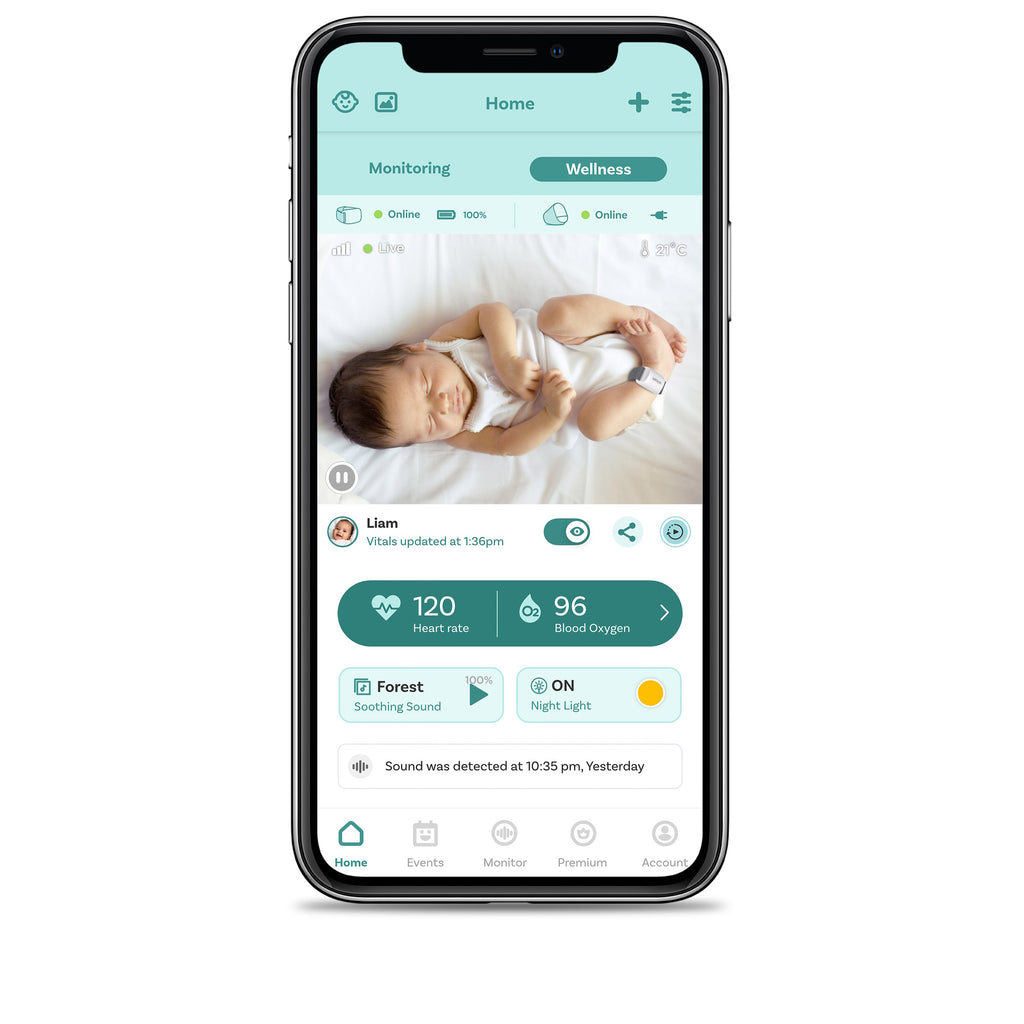 Guardian Pro Sleep Tracking + Video Baby Monitor - Oricom New Zealand 