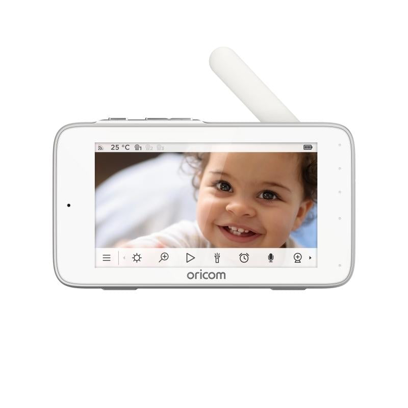 More than just a baby monitor, the Oricom OBH36T Smart 5″ WiFi Touchscreen Video Baby Monitor, powered by Hubble Connected, is a 5” HD Touchscreen video baby monitor with a host of quality-rich features that offer parents true peace of mind.