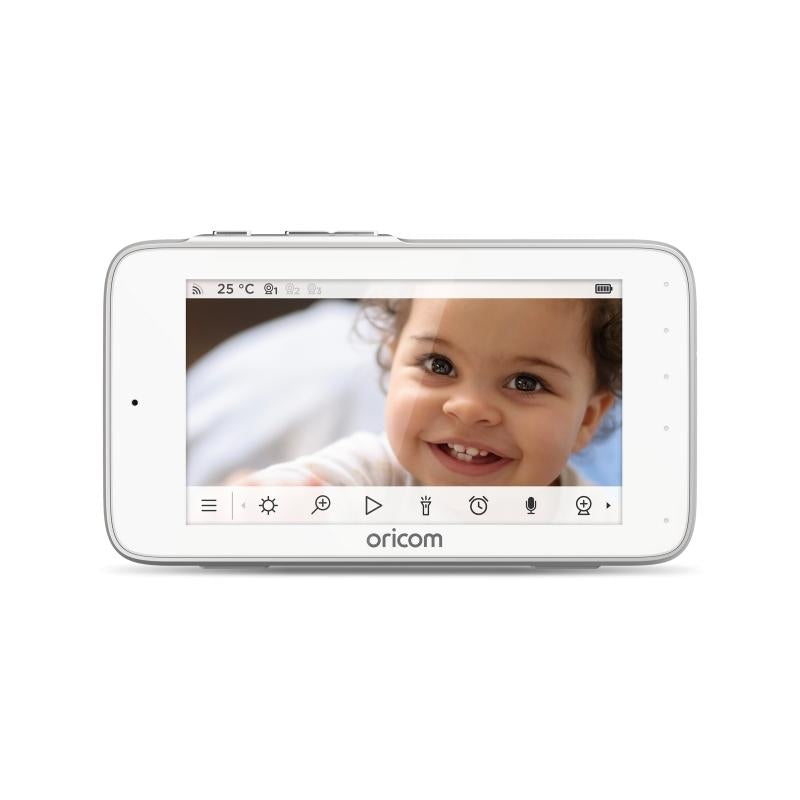 More than just a baby monitor, the Oricom OBH36T Smart 5″ WiFi Touchscreen Video Baby Monitor, powered by Hubble Connected, is a 5” HD Touchscreen video baby monitor with a host of quality-rich features that offer parents true peace of mind.