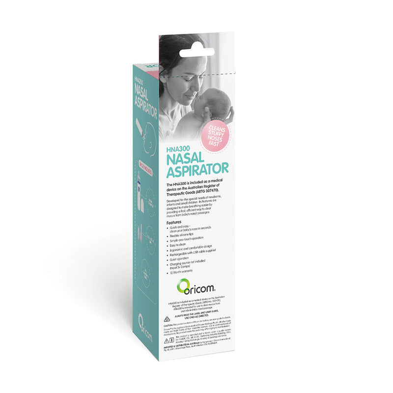 HNA300 Rechargeable Nasal Aspirator - Oricom New Zealand 