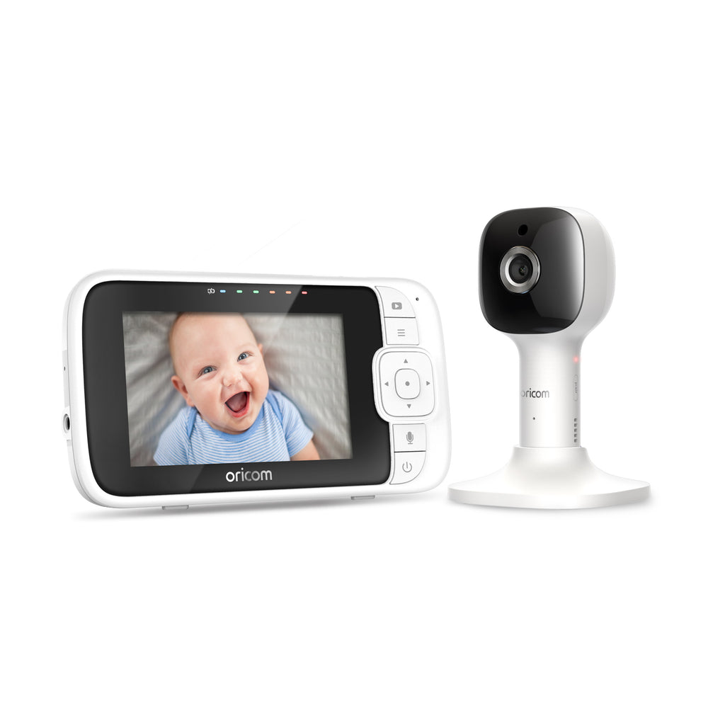 The Oricom OBH430 Smart 4.3″ WiFi Video Baby Monitor offers remote access to a smartphone to ensure you are able to stay close to your baby in the home, or while away. Utilise the feature-rich HubbleClub for Partners App to view comprehensive monitoring of your baby and experience true peace of mind. 